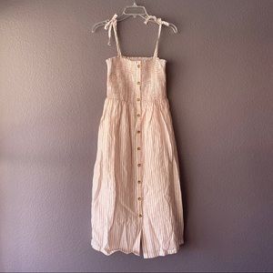 GAP 100% Linen Striped Summer Dress